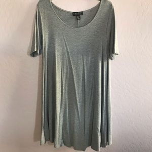 1X Gray Casual Dress